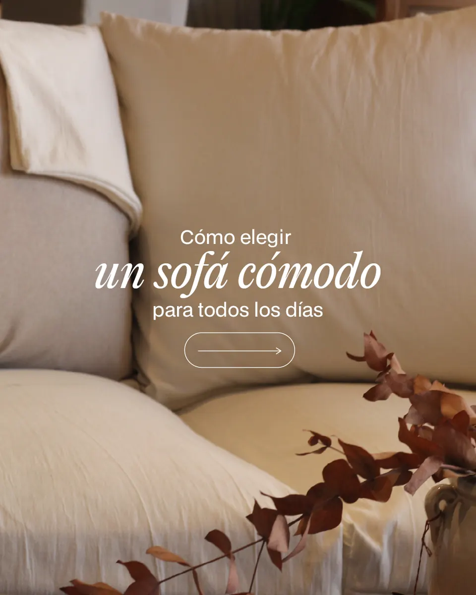 Cómo elegir un sofá cómodo
